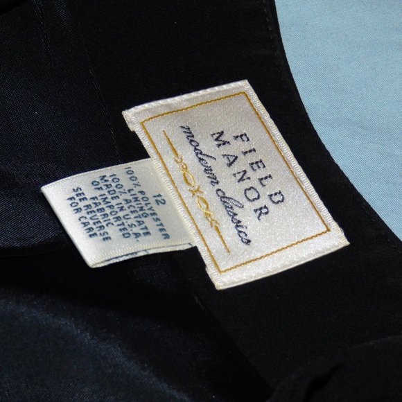 Field Manor Black Ladies Skirt Suit US 12 - Picture 9 of 16